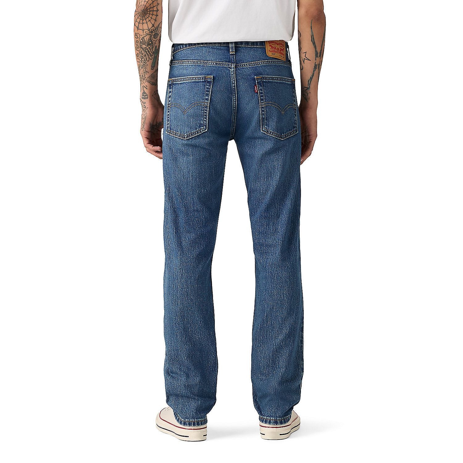 Мужские узкие прямые эластичные джинсы Levi's 513, Thanks Again — фото 3