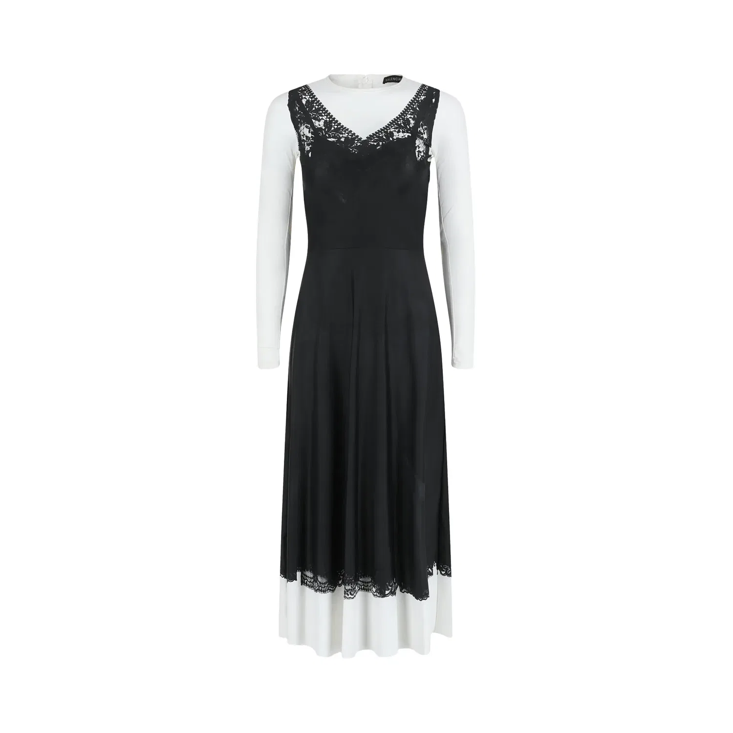 Платье-комбинация Balenciaga Trompe Loeil, черный