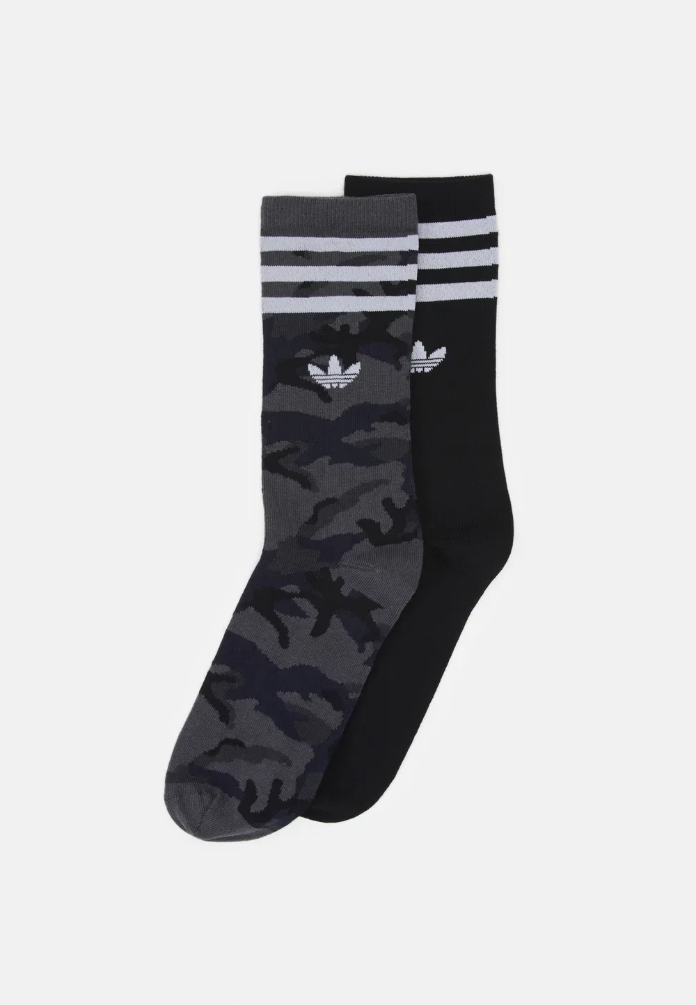 Камуфляжные носки, комплект из 2 пар, унисекс - носки Adidas Originals, Grey Six/Black