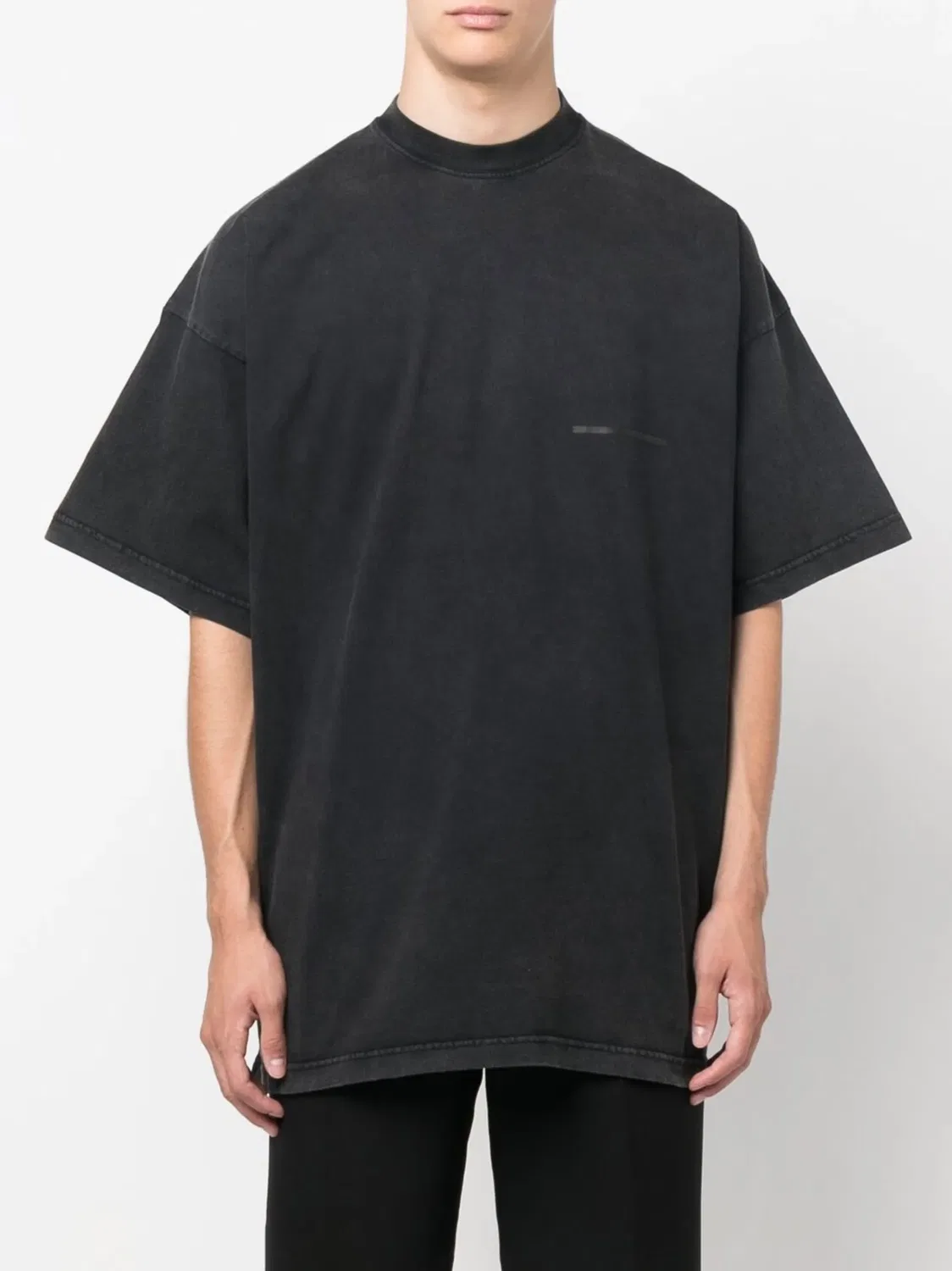 Футболка с принтом Strike 1917 Balenciaga, черный — фото 3