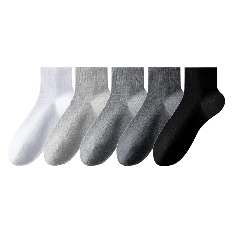 Детские носки-невидимки, комплект из 6 пар, MADALLO, Medium Gray 2+Black 2+Light Gray — фото 3