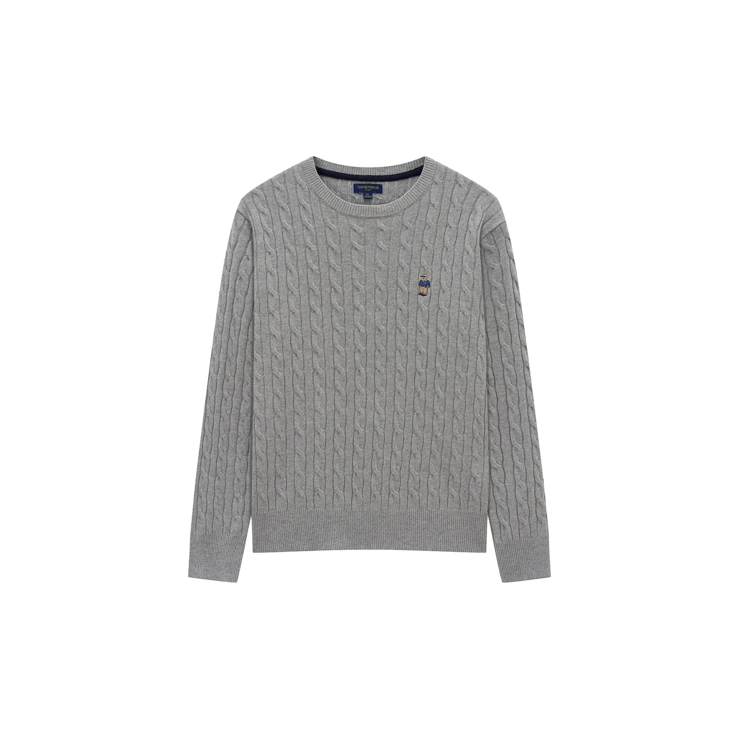 Детский свитер с принтом Evergreen Preppy Style Teenie Weenie Men, Medium Gray