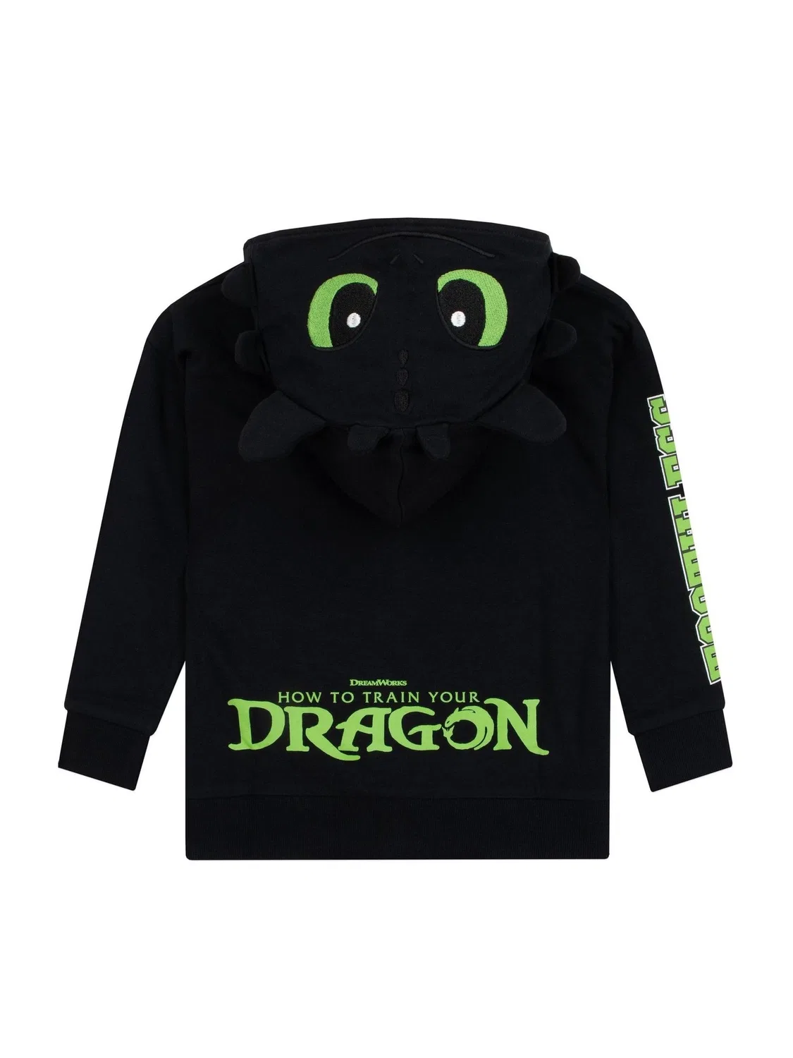 Худи с капюшоном How to Train Your Dragon Toothless Character, черный — фото 2