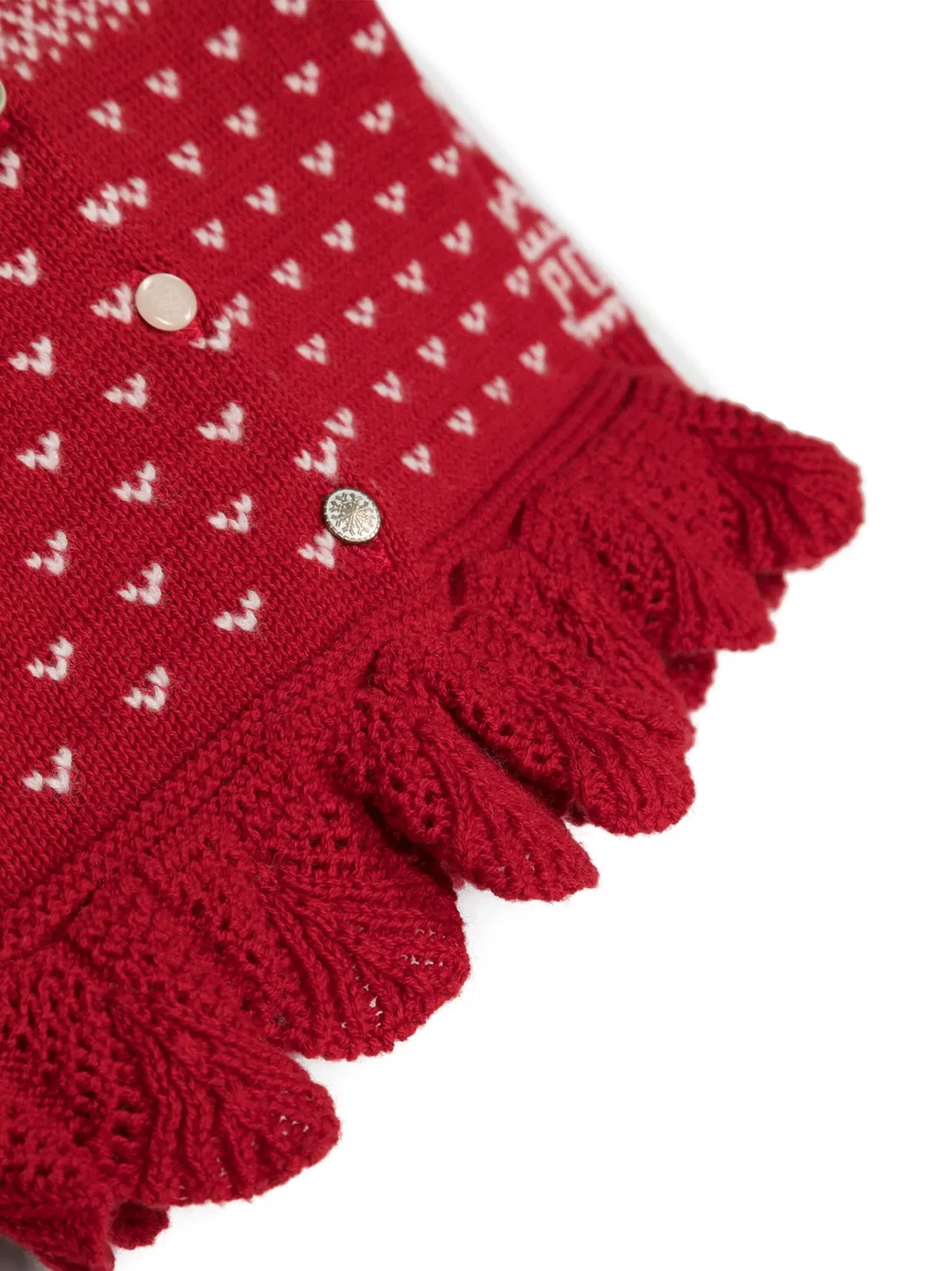 Кардиган с кнопками в технике Fair Isle Polo Ralph Lauren, красный — фото 2