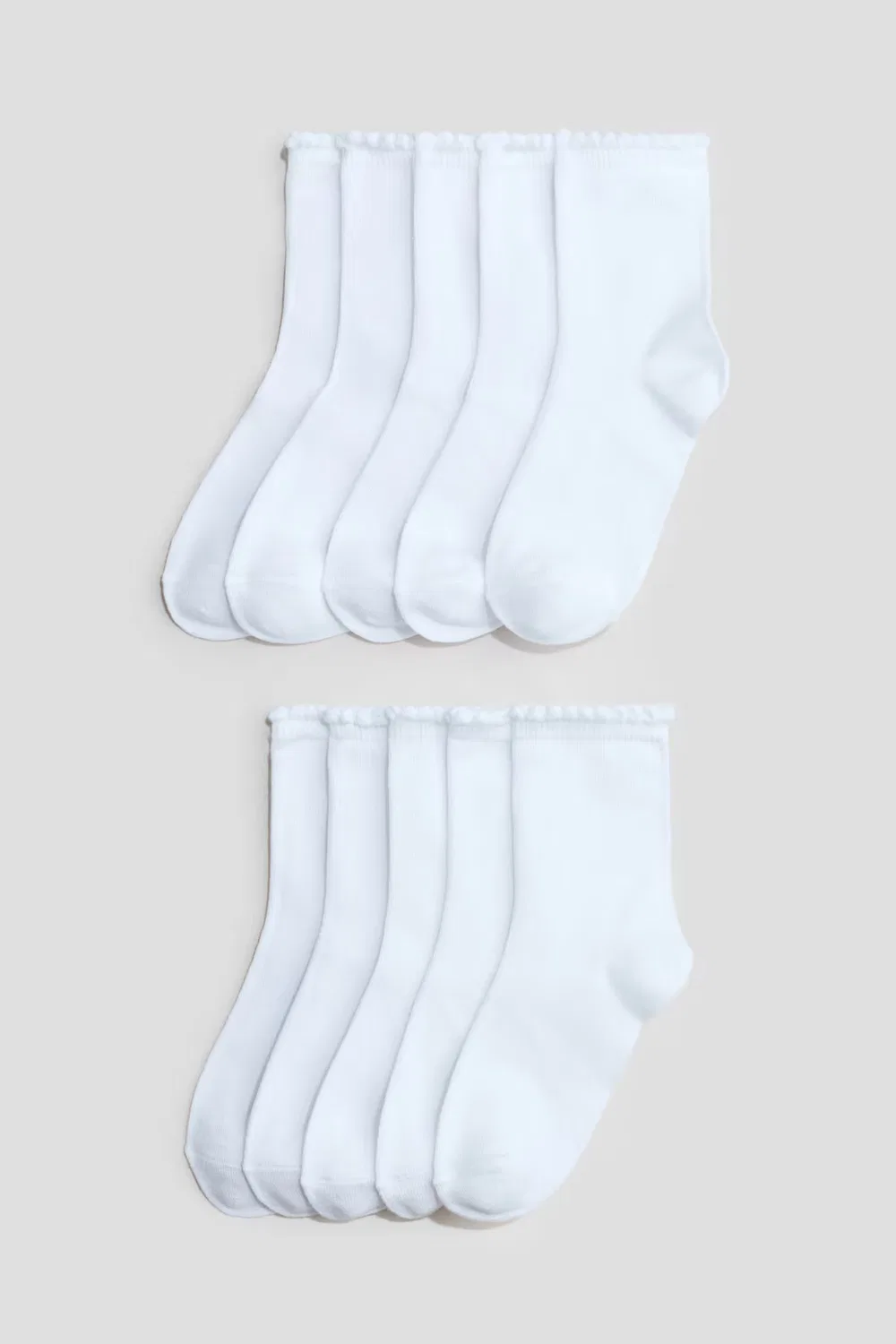 10 пар носков H&M, Weiß