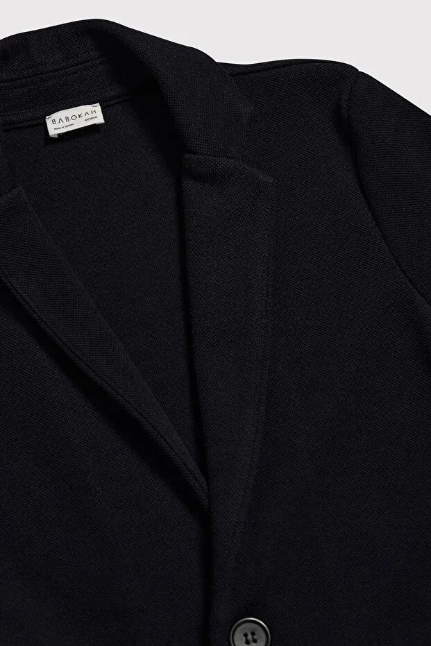 Детский блейзер для мальчиков с лацканом Babokah, Navy Blue — фото 3