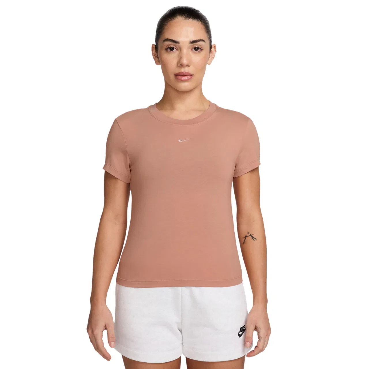 Женская футболка-кроп Chill Knit Nike, цвет Rose Gold