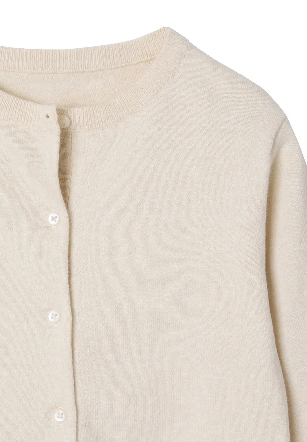 Основы спортивной рубашки Mädchen oeko-tex - кардиган Vertbaudet, Beige Meliert — фото 4