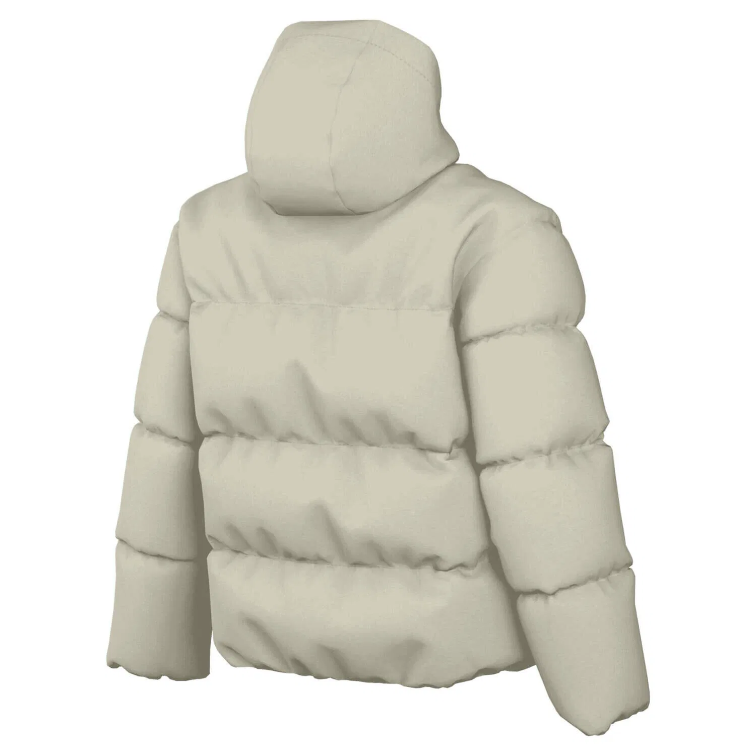 Женская зимняя куртка с капюшоном Classic Puffer Nike, Beige — фото 2