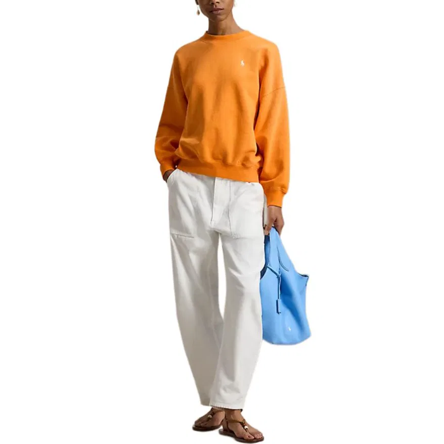 Женский свободный свитшот Polo Ralph Lauren, Orange — фото 3