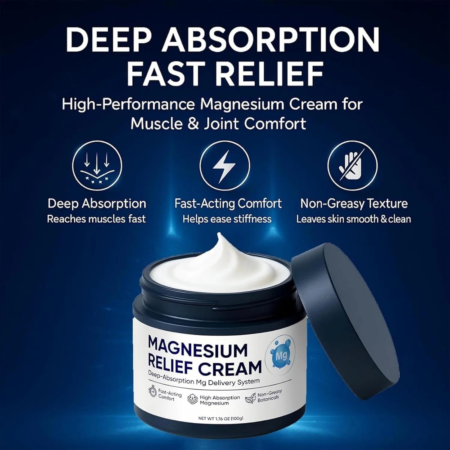 Крем для тела Magnesium Joint Cream GUUZETU, 2 шт, 50 г, Pack of 2 — фото 2