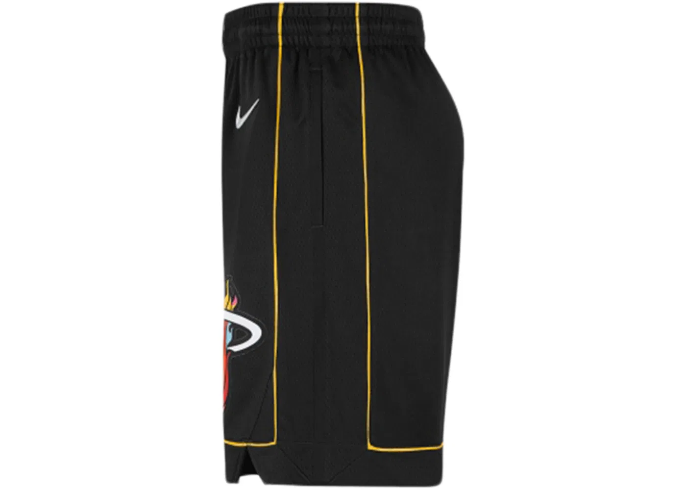 Мужские шорты с принтом Nike NBA Miami Heat City Edition Mixtape, Black — фото 3