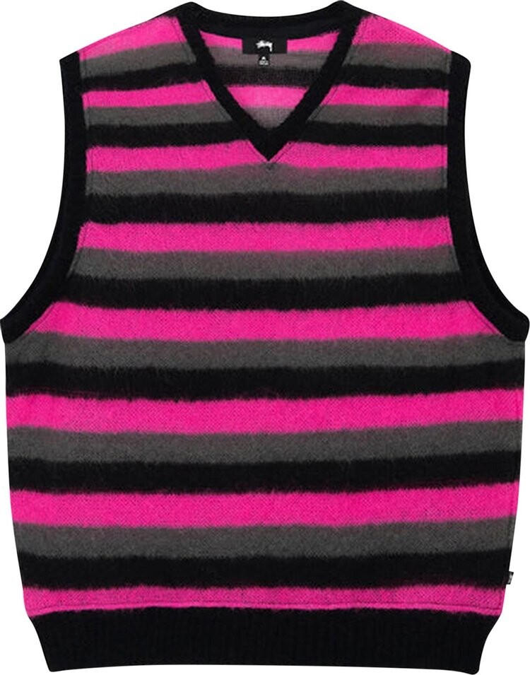 

Свитер Stussy Striped Sweater Vest 'Pink', разноцветный