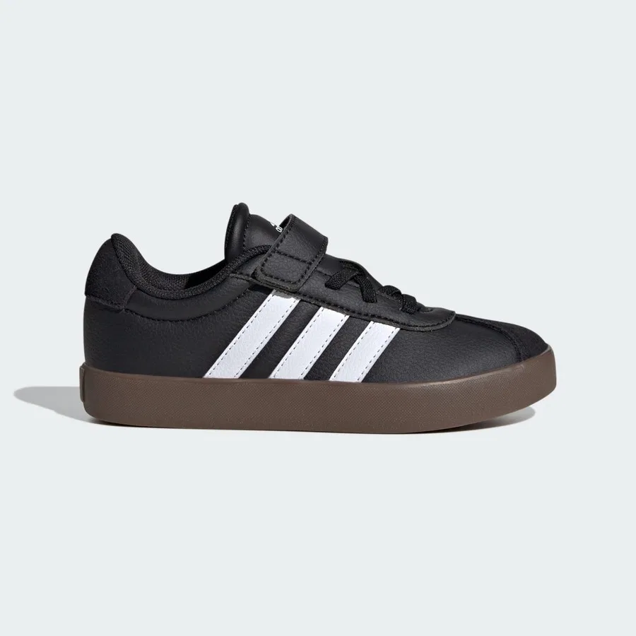Детские кроссовки с супинатором adidas VL Court 3.0 Skateboarding, Черно-белый