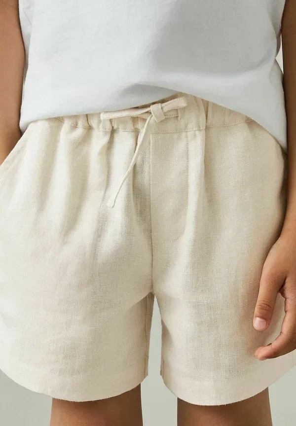 Шорты из льна и вискозы Drawstring Reiss, Stone, цвет stone — фото 2