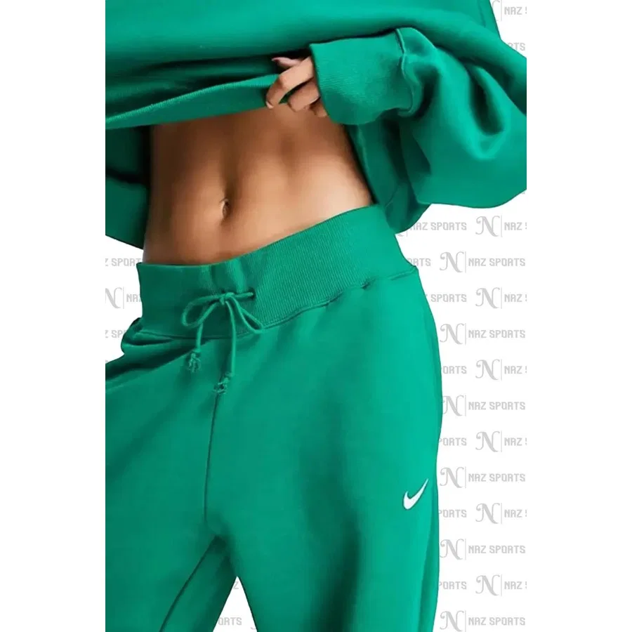 Спортивные штаны свободного кроя Phoenix Fleece Nike, Зеленый — фото 2