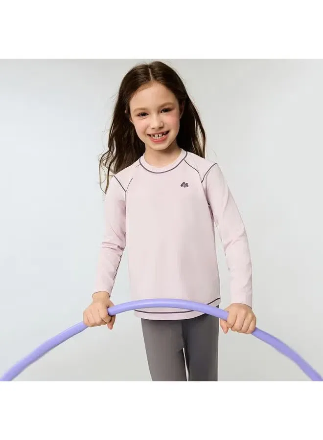 Футболка спортивная с принтом Aimer Kids, светло-розовый — фото 2