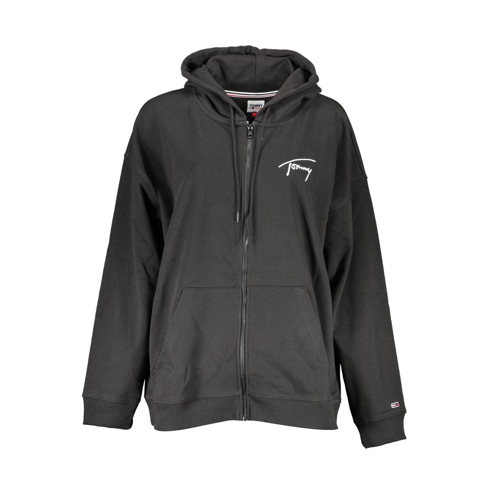 

Черный хлопковый женский свитер Tommy Hilfiger