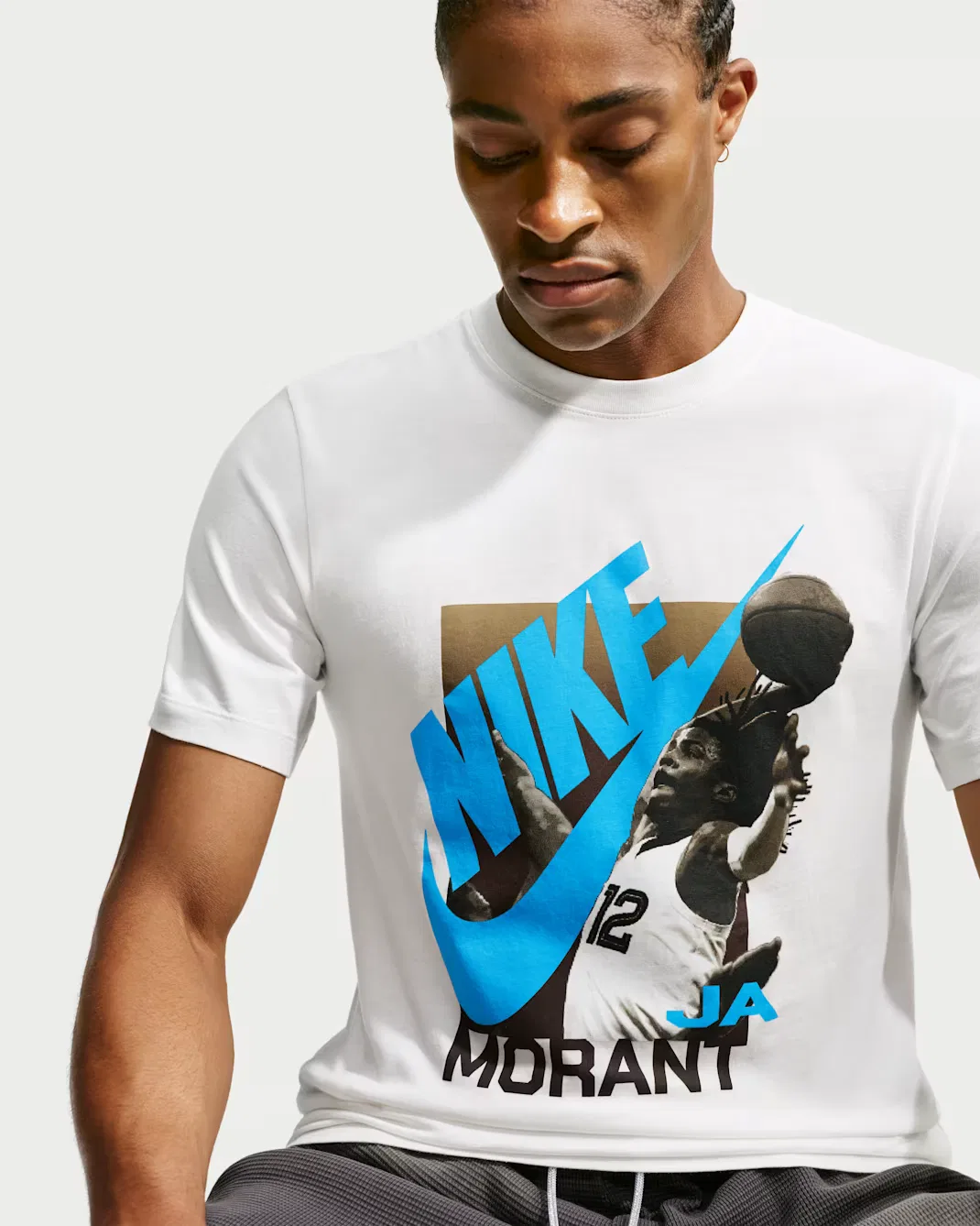 Мужская баскетбольная футболка Ja Nike, Sail — фото 3