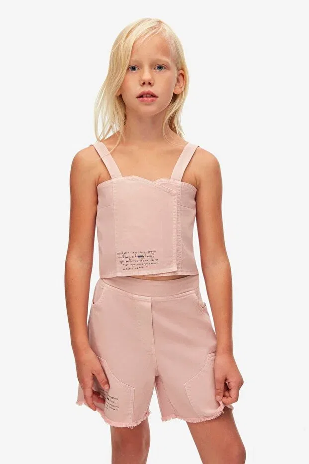 Детские шорты для девочек хлопковые Nk girl's surprise shorts, Generic Brands, Powder