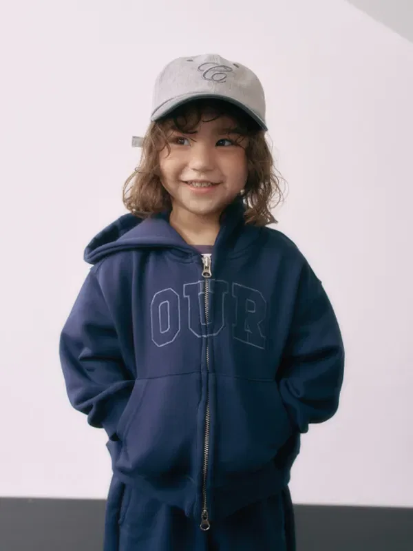 Худи на молнии классическое, navy, Ourcolor