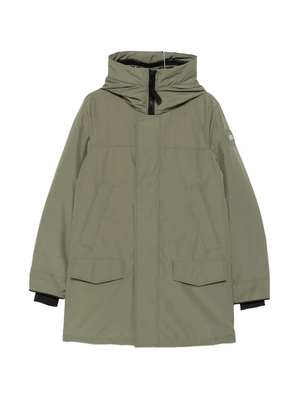 Пальто с капюшоном и нашивкой-логотипом Canada Goose, зеленый
