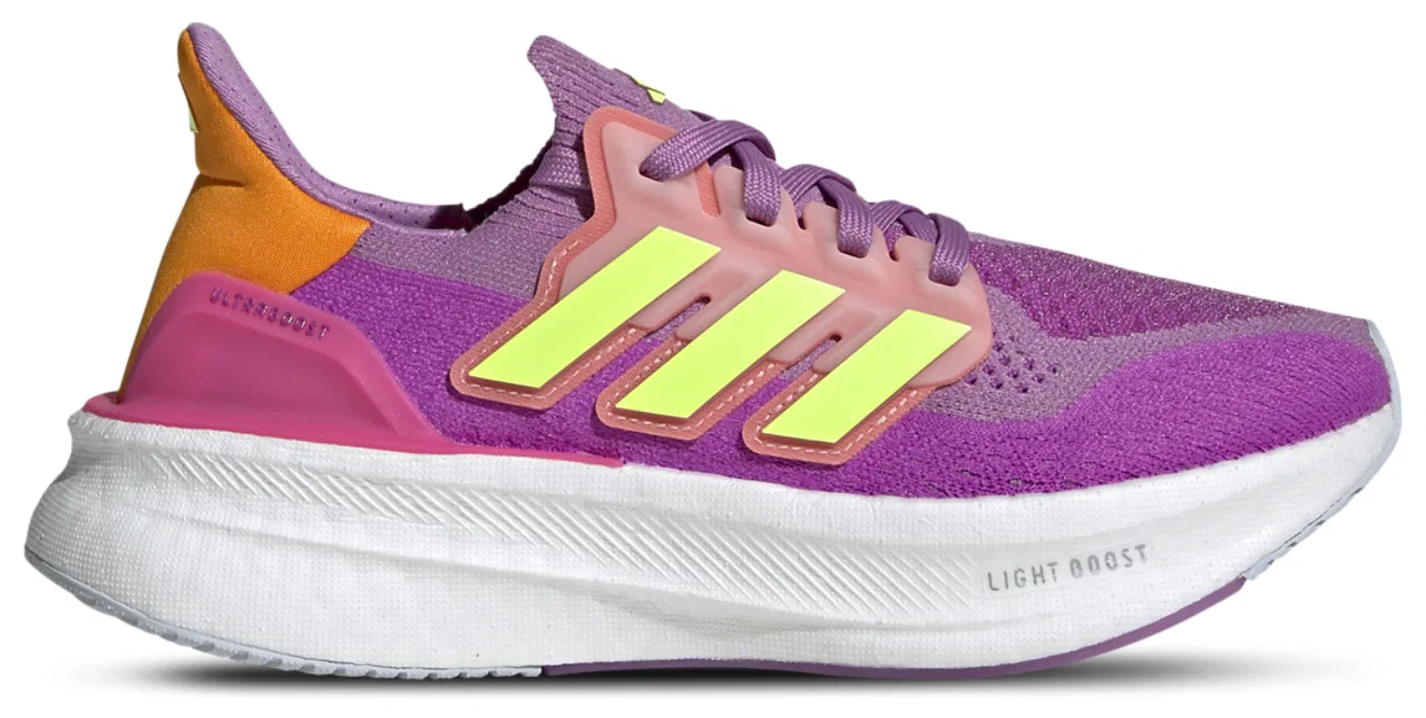 Кроссовки для девочек Ultraboost 5 Light Boost Adidas, цвет Lucid Lemon/Preloved Purple/Purple Burst