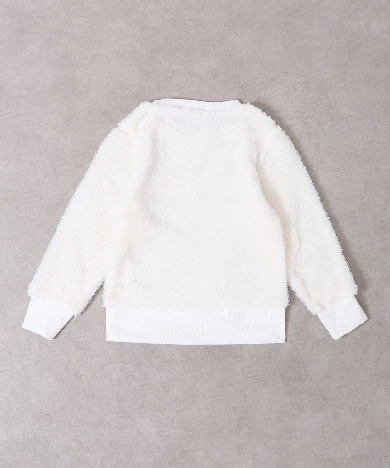 Детский свитшот с длинным рукавомShaggy Crewneck KIDS FUNALIVE, Off White — фото 3