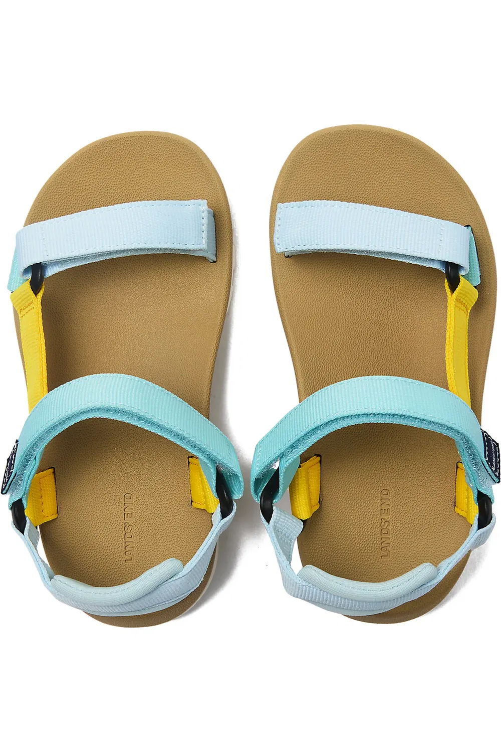 Сандалии детские для активного отдыха Traveler Sport Strap Lands' End, Multi/Aqua — фото 2