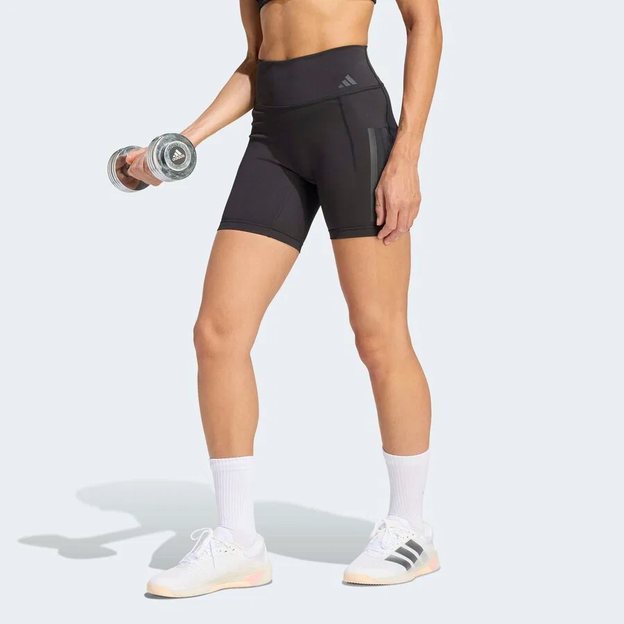 Спортивные шорты-скинни ADIDAS PERFORMANCE 'Opt' серого цвета — фото 2