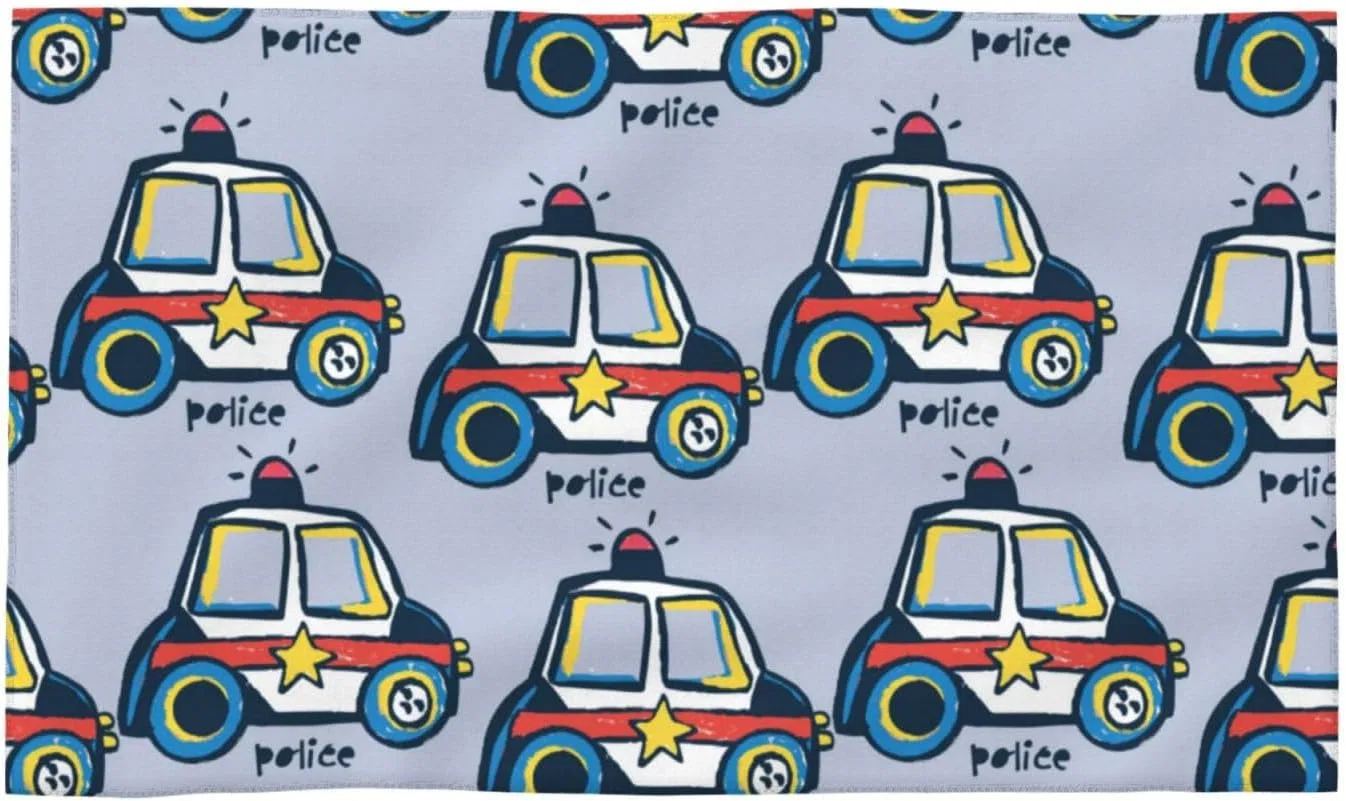 Мочалка для лица и тела, Микрофибра, Pevtufa, 60x40 см, Polizeiauto
