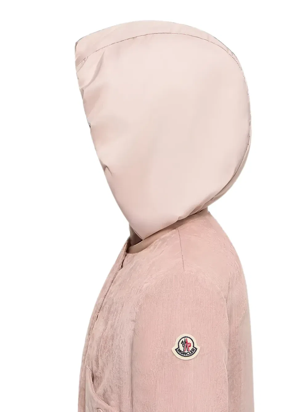 Куртка Quinley из вельвета с капюшоном Moncler Enfant, розовый — фото 3