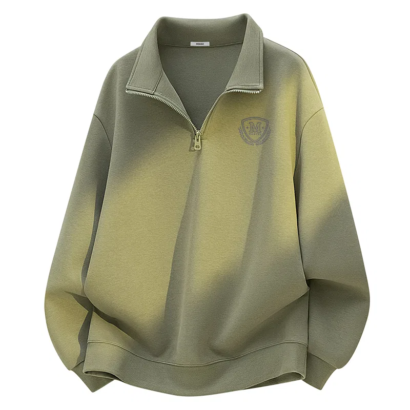 Детский свитшот хлопковый MINISO, Gray Pea Green