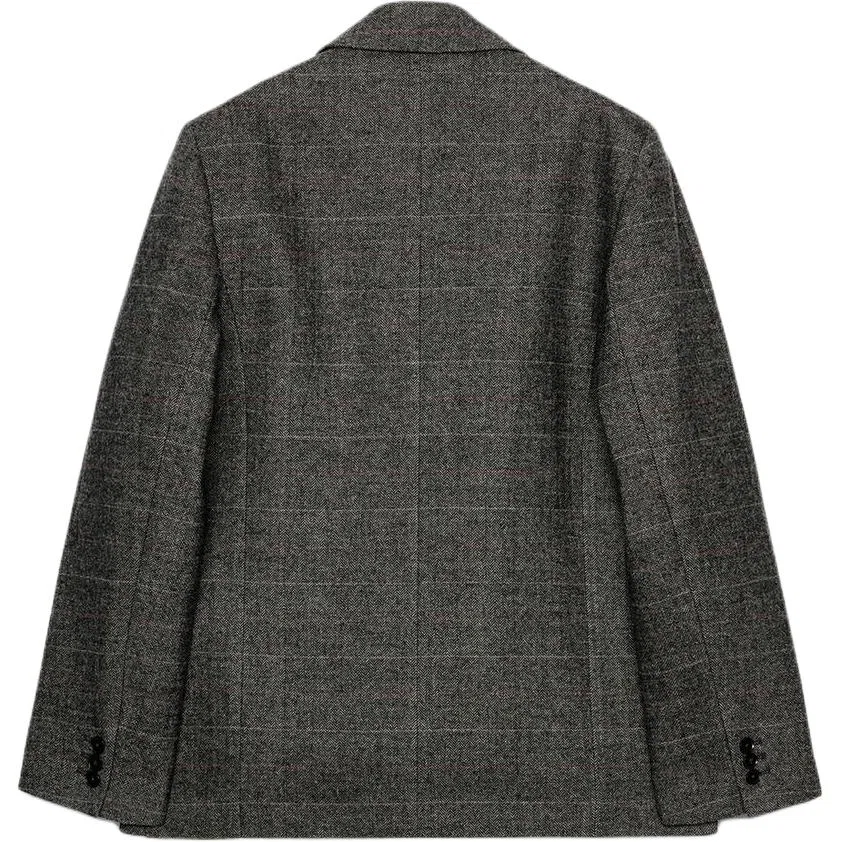 Женский деловой костюм с лацканами Dark Brown ZARA, Темно-коричневый — фото 3