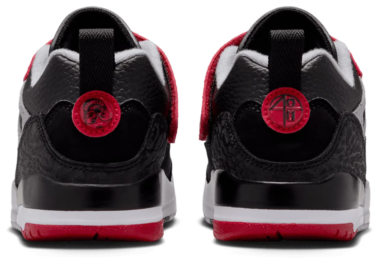 Кроссовки для мальчиков Spizike Low Jordan, цвет Gym Red/Black/Wolf Gray — фото 3