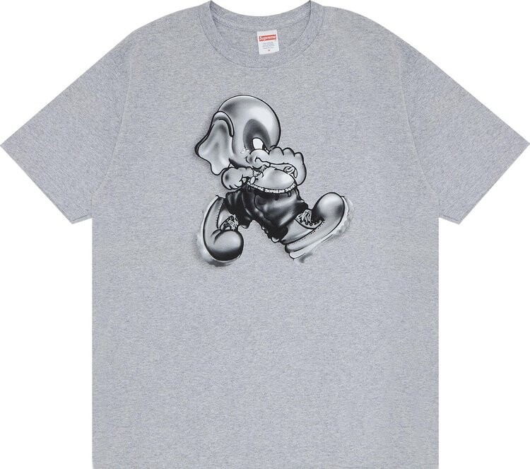 

Футболка Supreme Elephant Tee 'Heather Grey', серый