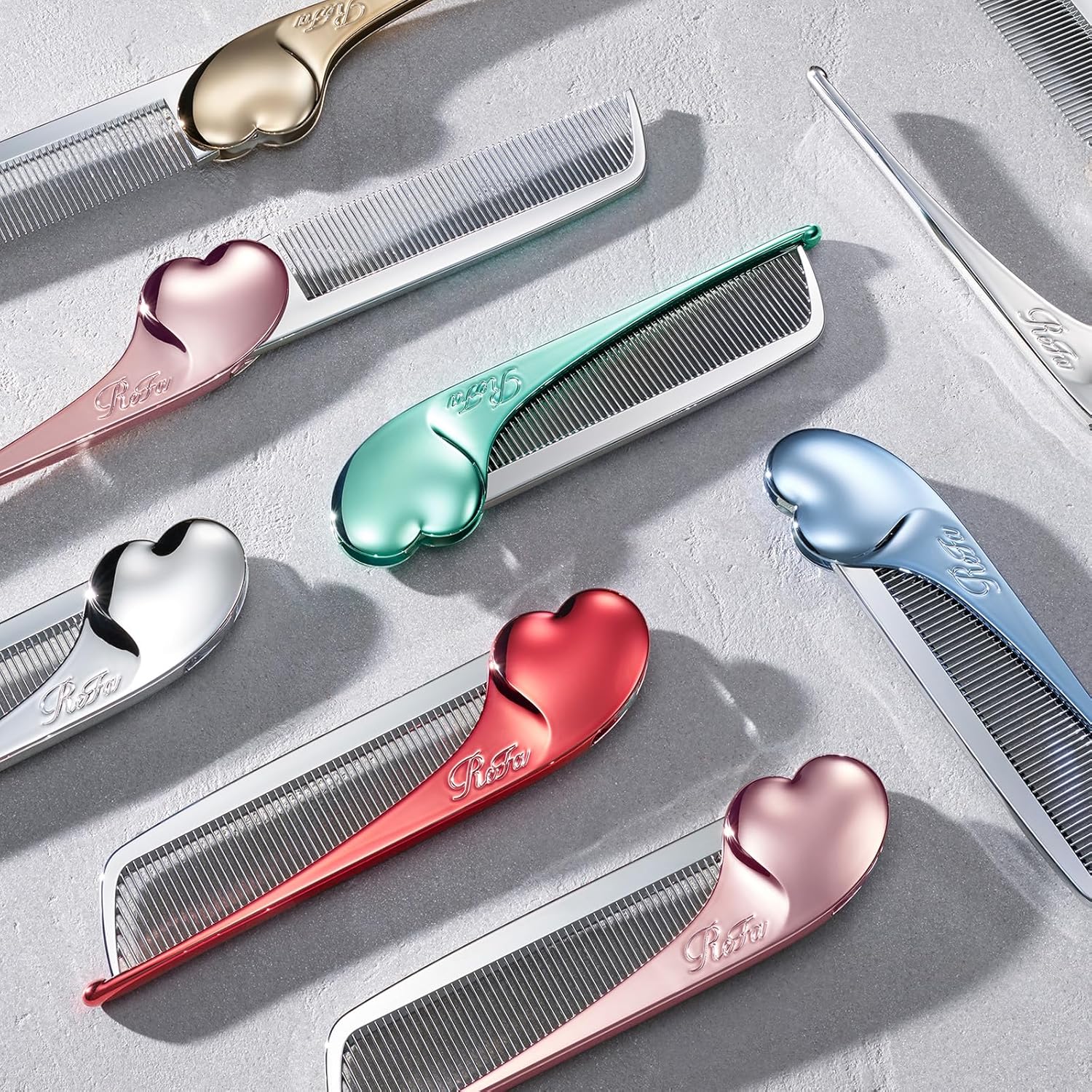 Расческа ReFa Heart Comb Aira, m pink — фото 4