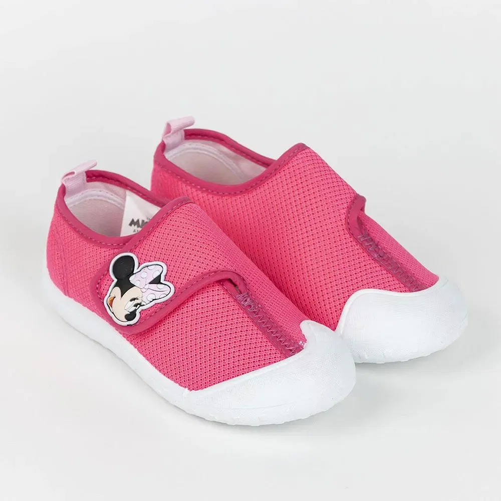 Детские кроссовки для девочек с принтом Minnie Disney, Pink — фото 4