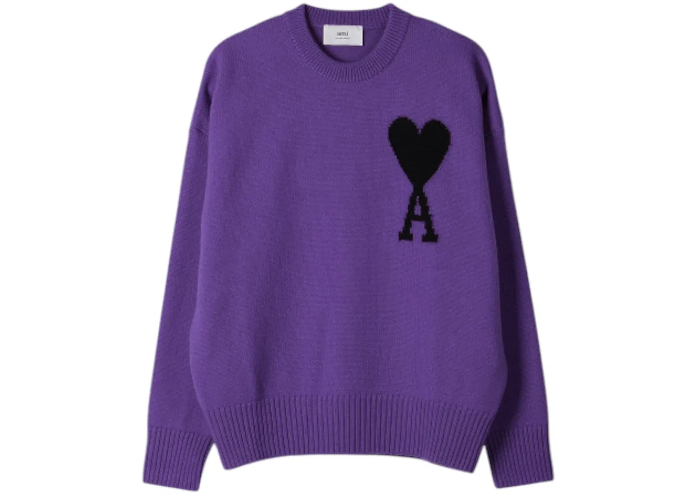 Мужской свитер с круглым вырезом Sweater Ami Paris, Purple/Black