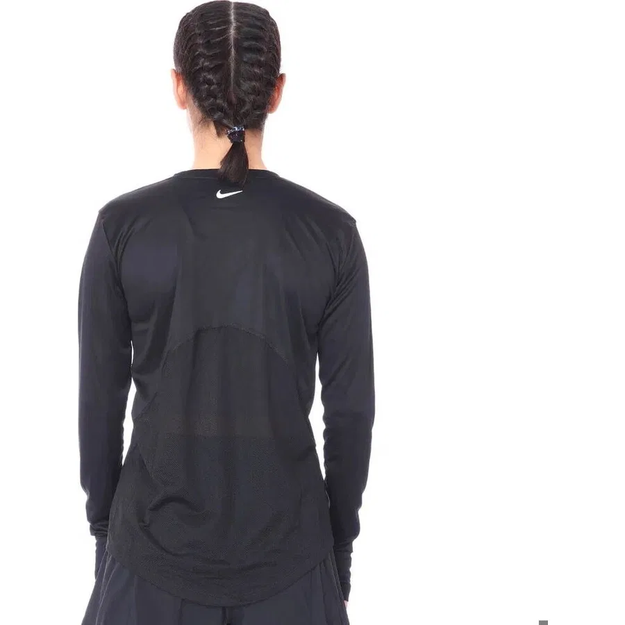 Лонгслив женский с длинным рукавом Miler Top Ls Nike, Черный — фото 3