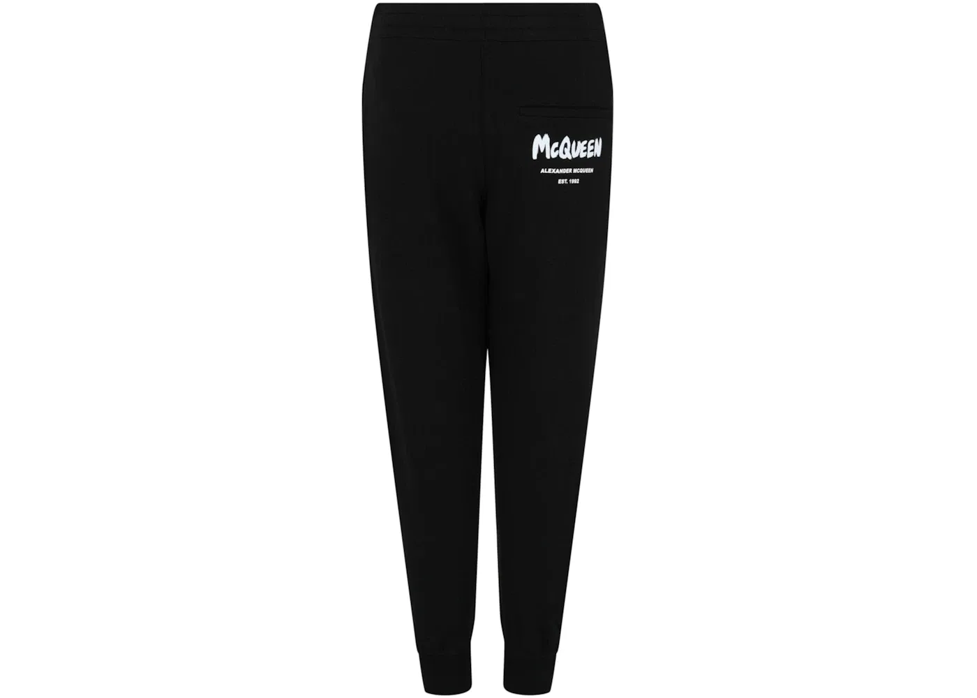 Женские спортивные штаны с принтом Joggers Alexander McQueen, Black White — фото 2