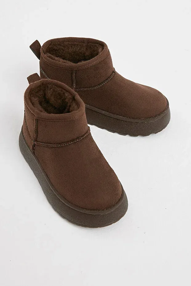 Детские ботинки для девочек на толстой подошве Tonny Black, Brown