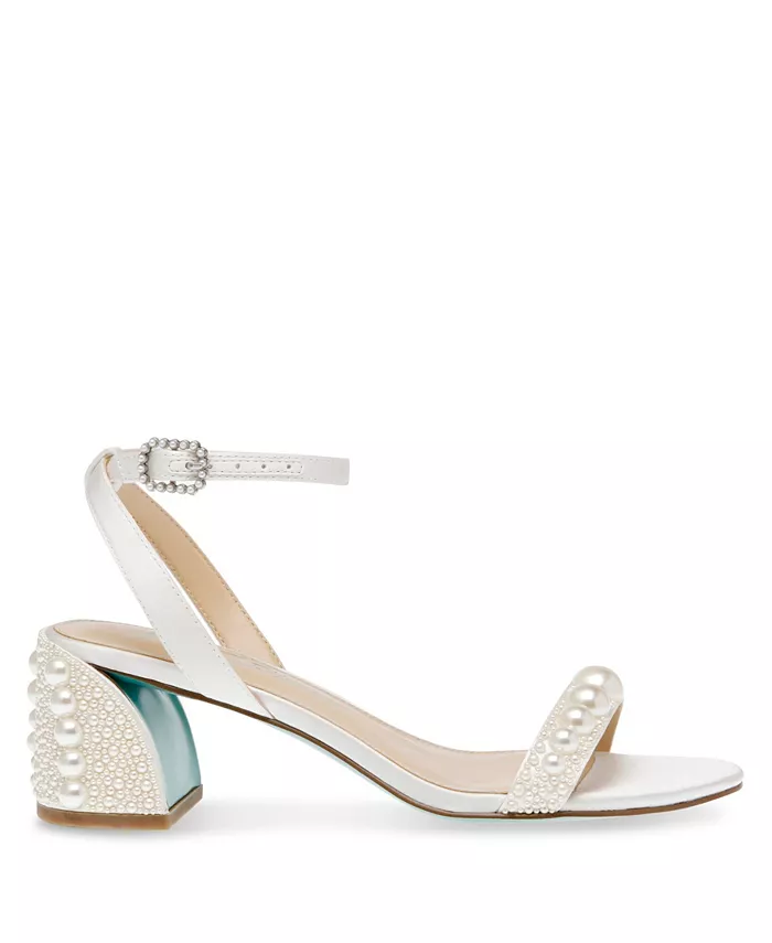 Женские босоножки Tina Block Heel Betsey Johnson, слоновая кость/кремовый — фото 2