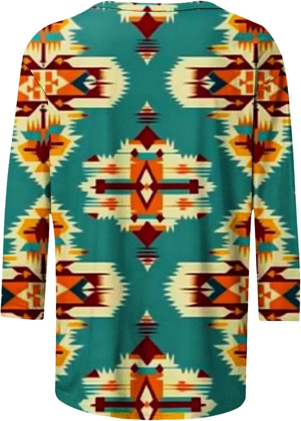Женская туника с принтом, модель Western Aztec, мультиколор — фото 4
