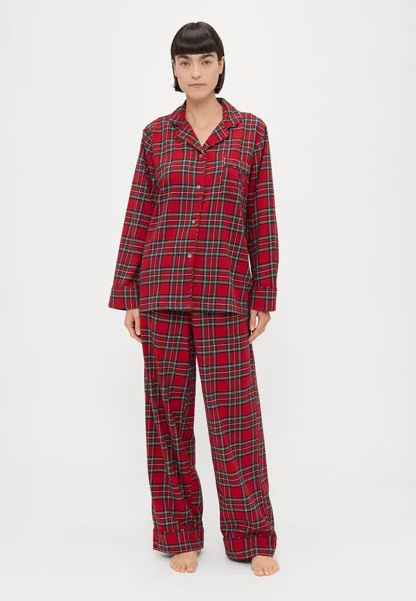 Комплект пижамы фланелевый Madison pj, Polo Ralph Lauren, красный/зеленый