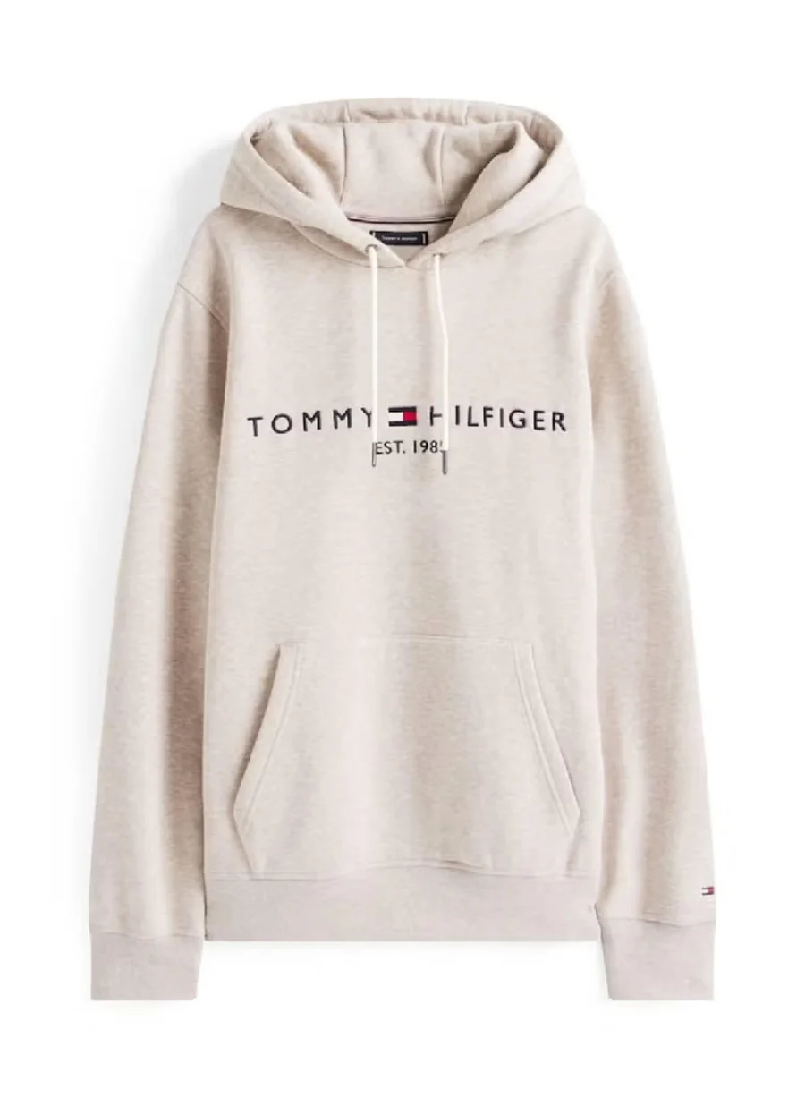 Худи Tommy Hilfiger Logo Embroidery, серый — фото 4