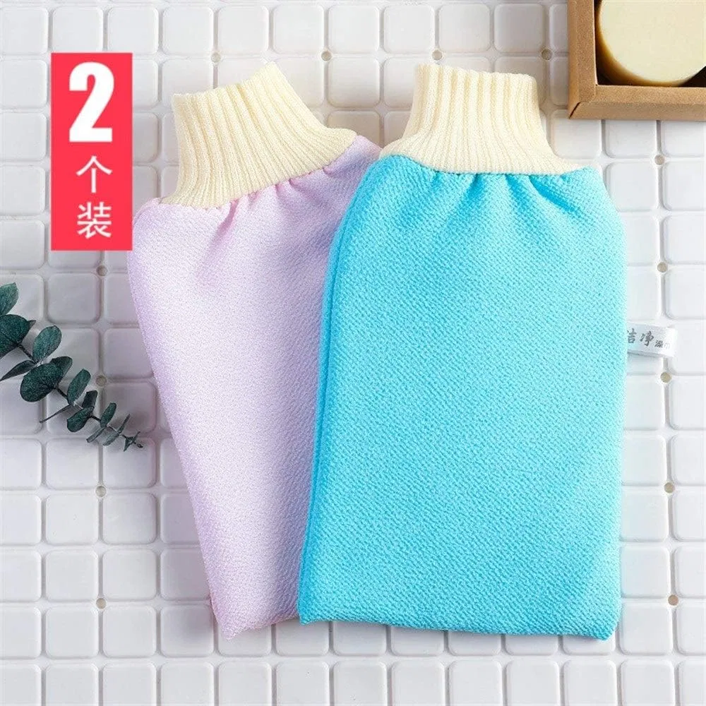 Generic Эксфолиирующие перчатки для ванны, двусторонние, 2 шт, Blue-2 Packs — фото 3