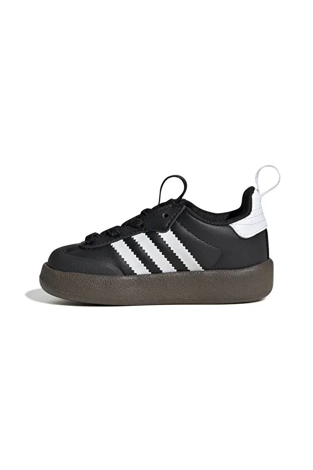 Детские кроссовки для девочек с текстильным верхом Adifom samba 360 c unisex kids sneakers jh5194 Adidas, Black - White — фото 2