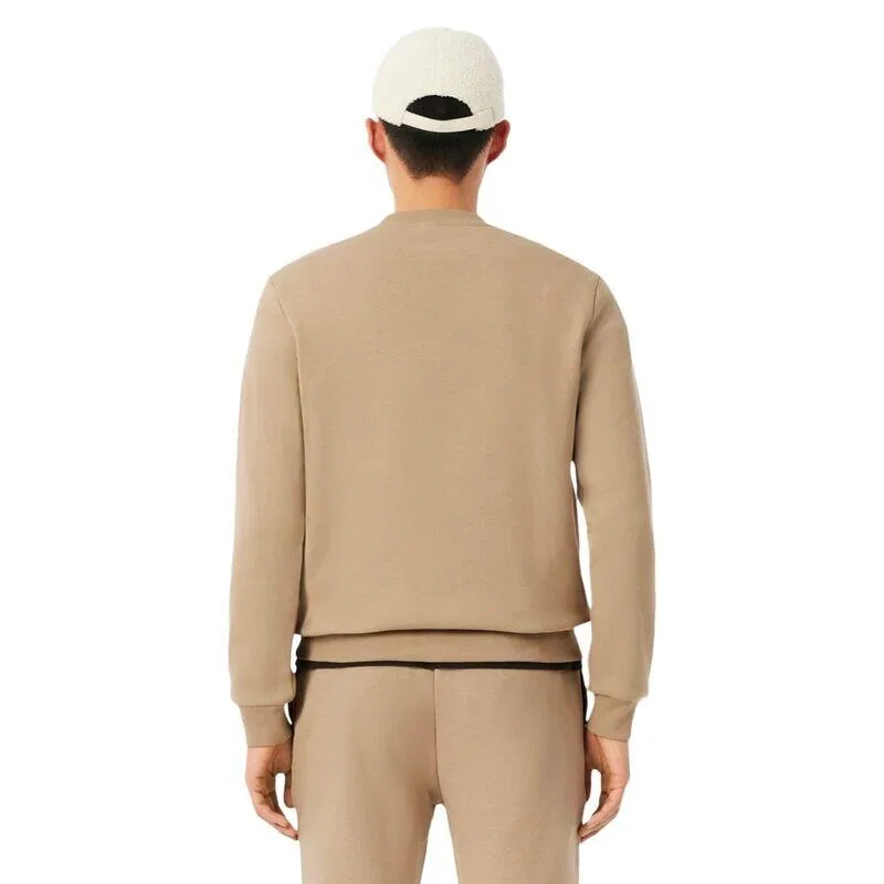 Мужской хлопковый пуловер Sport Bio Cotton Fleece Crew Lacoste, Beige — фото 3