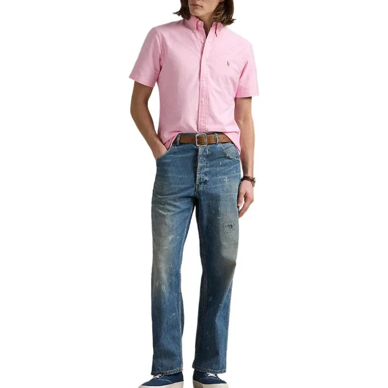 Рубашка хлопковая Polo Ralph Lauren, Pink — фото 3